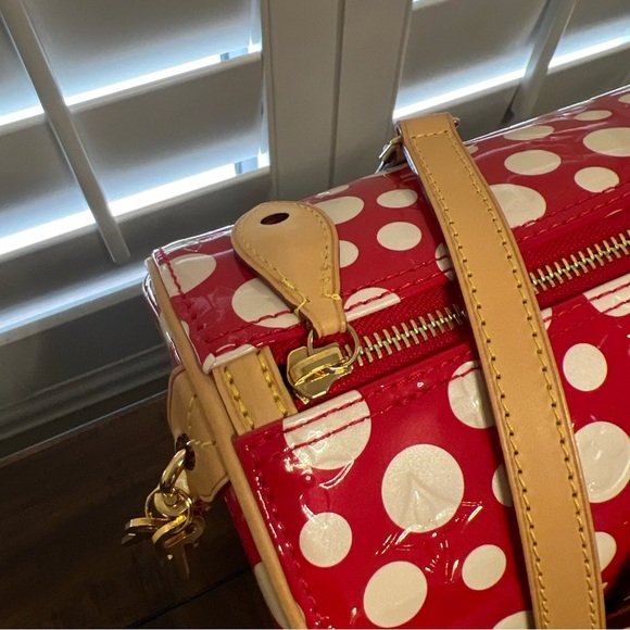 LOUIS VUITTON Vernidot Dot Infinity Papillon 30 Yayoi Kusama Tote Bag Red NEW! - Picture 5 of 14